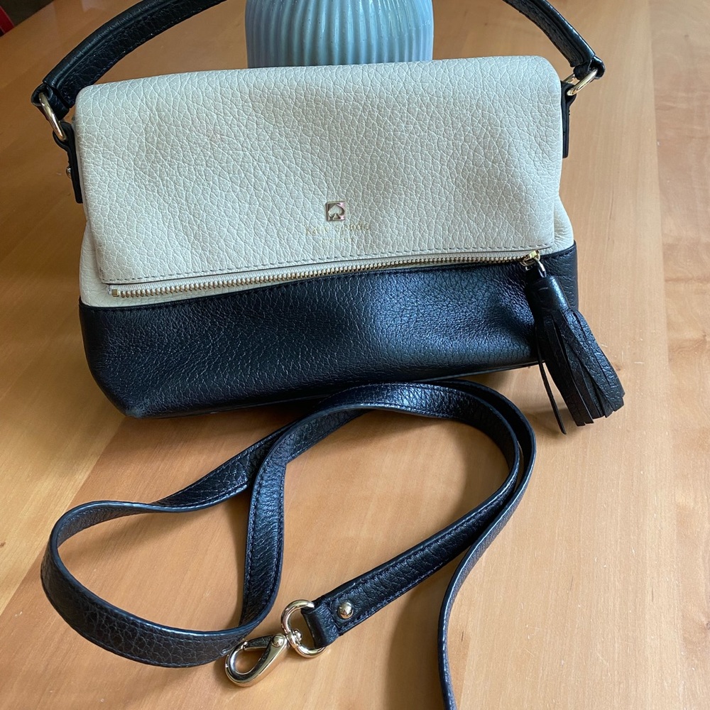 Genuine Kate Spade Purse Navy/Cream
